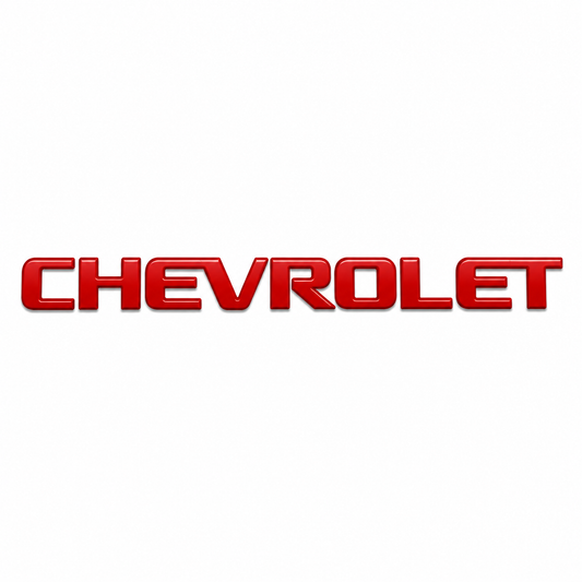 Chevrolet Kırmızı Bagaj Yazısı Chevrolet Uyumlu
