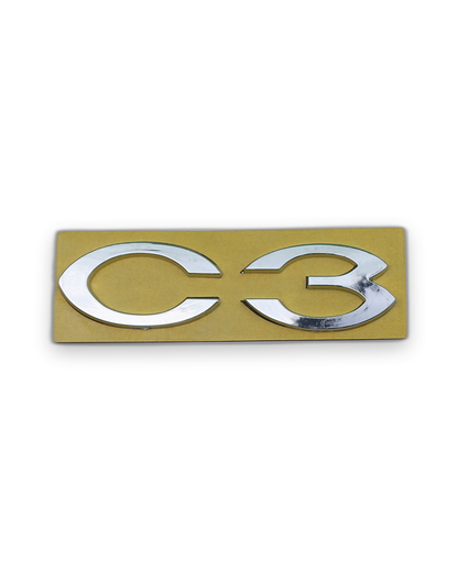 C3 Krom Bagaj Yazısı Citroen Uyumlu