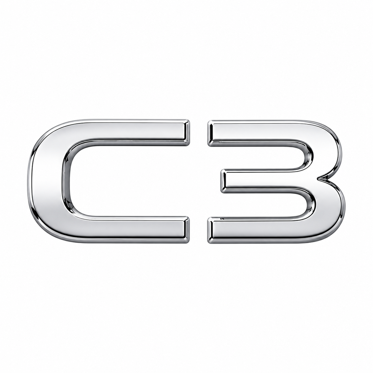 C3 Krom Bagaj Yazısı Citroen Uyumlu
