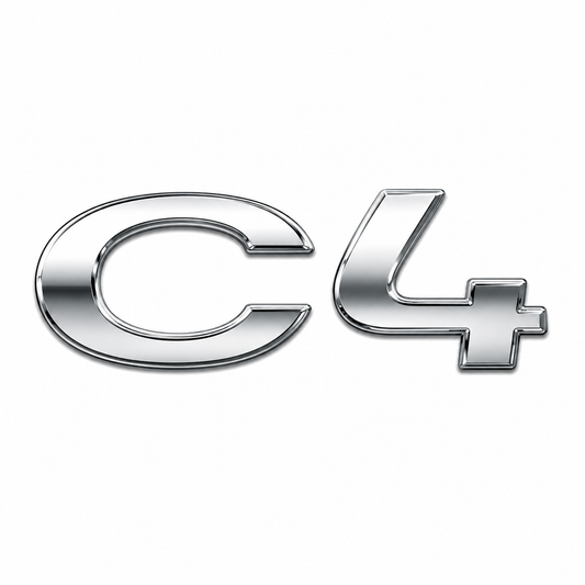 C4 Krom Bagaj Yazısı Citroen Uyumlu