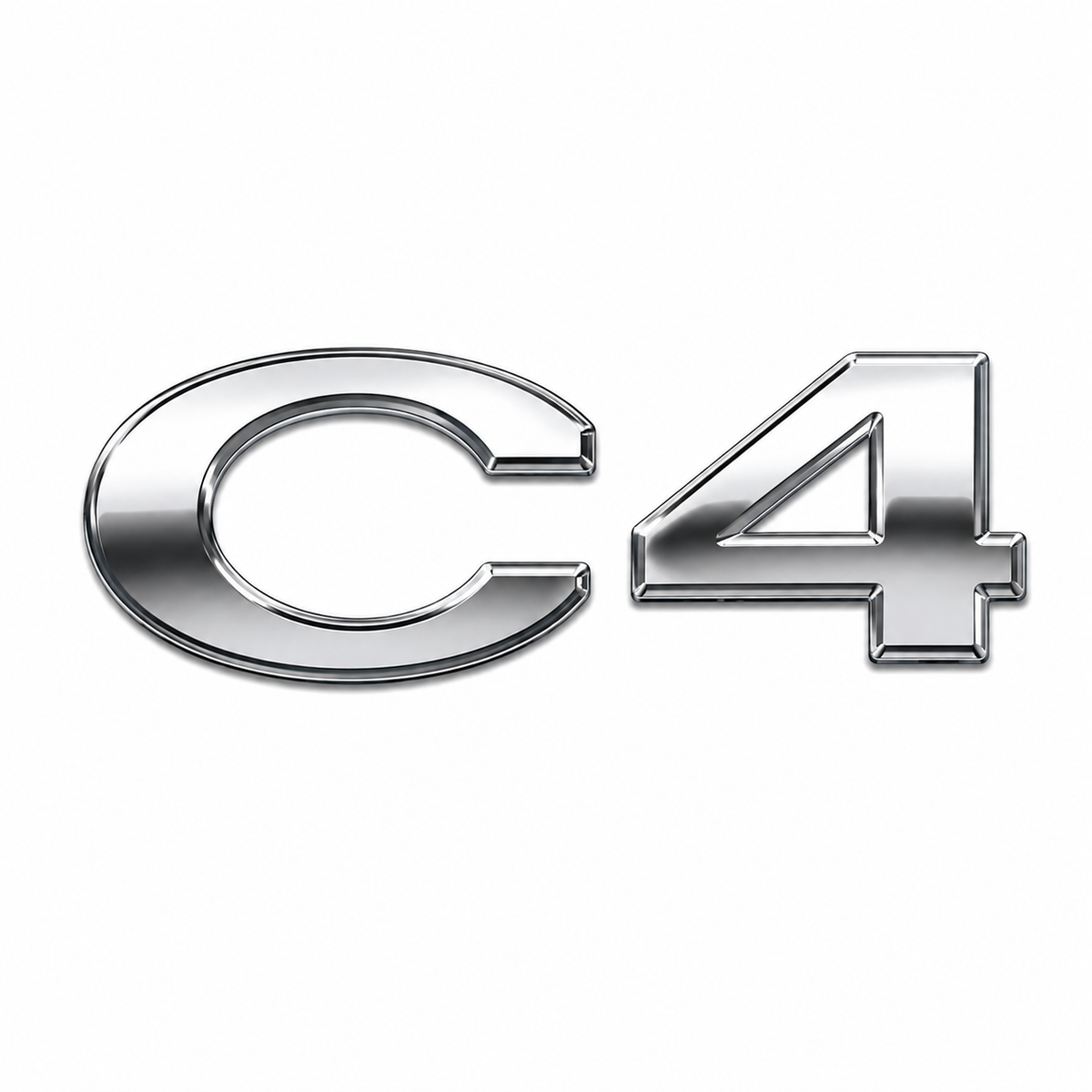 C4 Krom Bagaj Yazısı Citroen Uyumlu