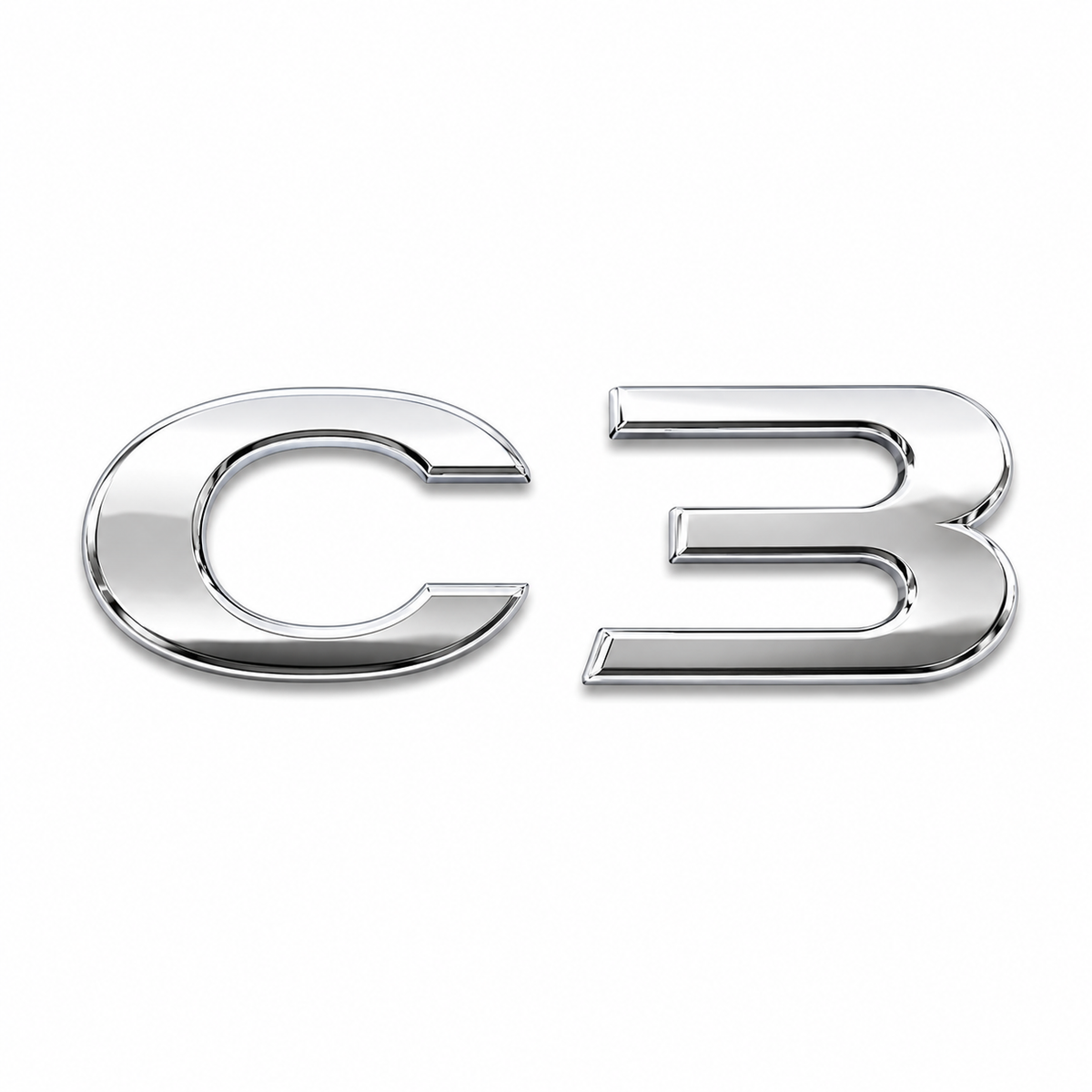 C3 Krom Bagaj Yazısı Citroen Uyumlu