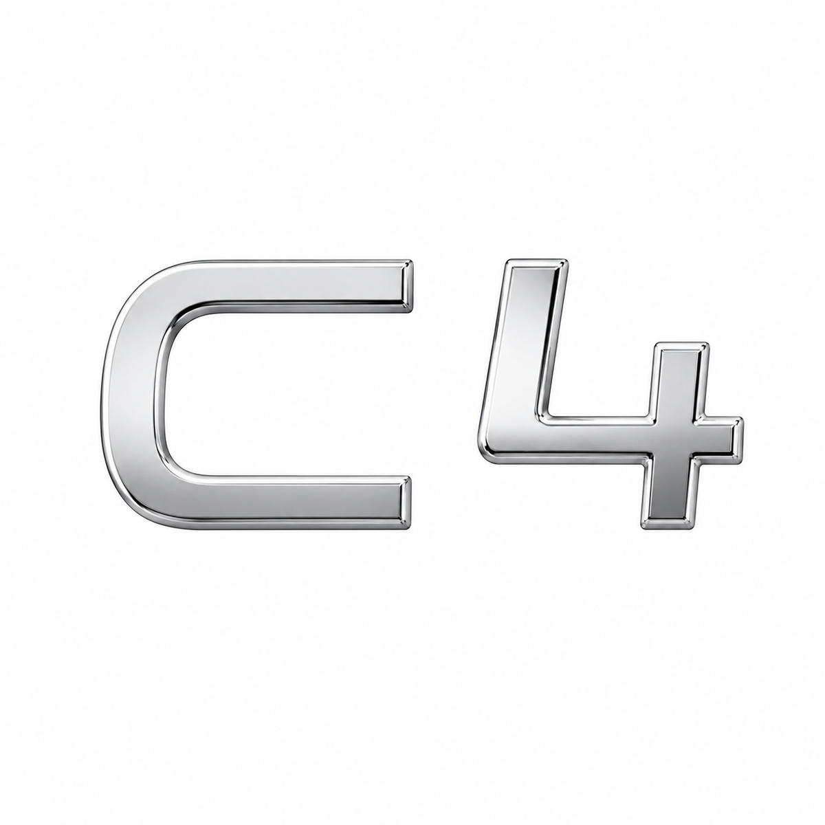 C4 Krom Bagaj Yazısı Citroen Uyumlu