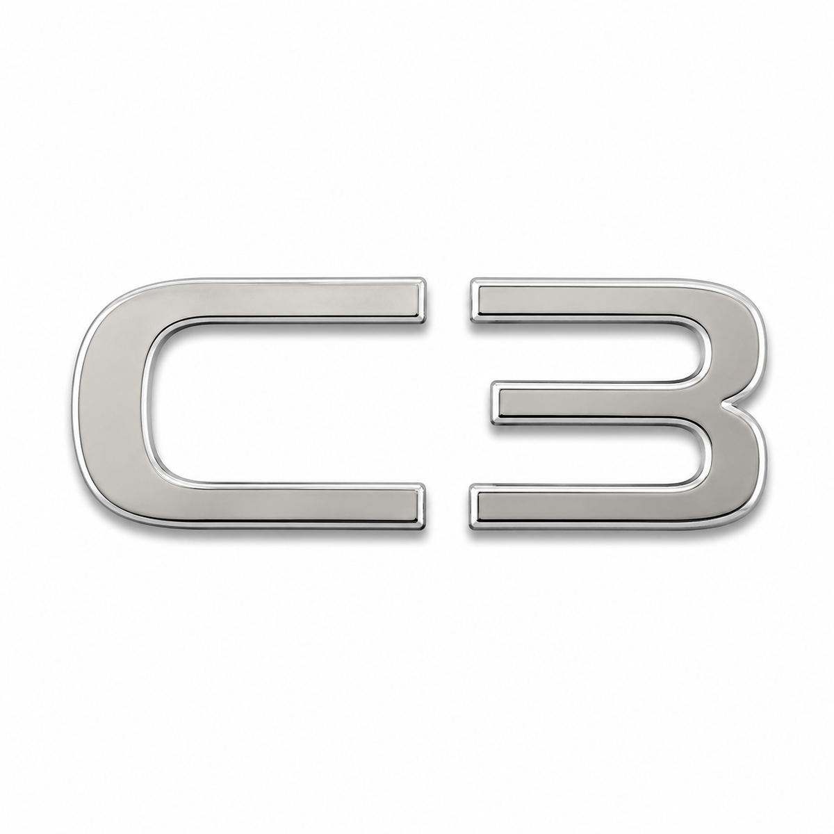 C3 Krom Bagaj Yazısı Citroen Uyumlu