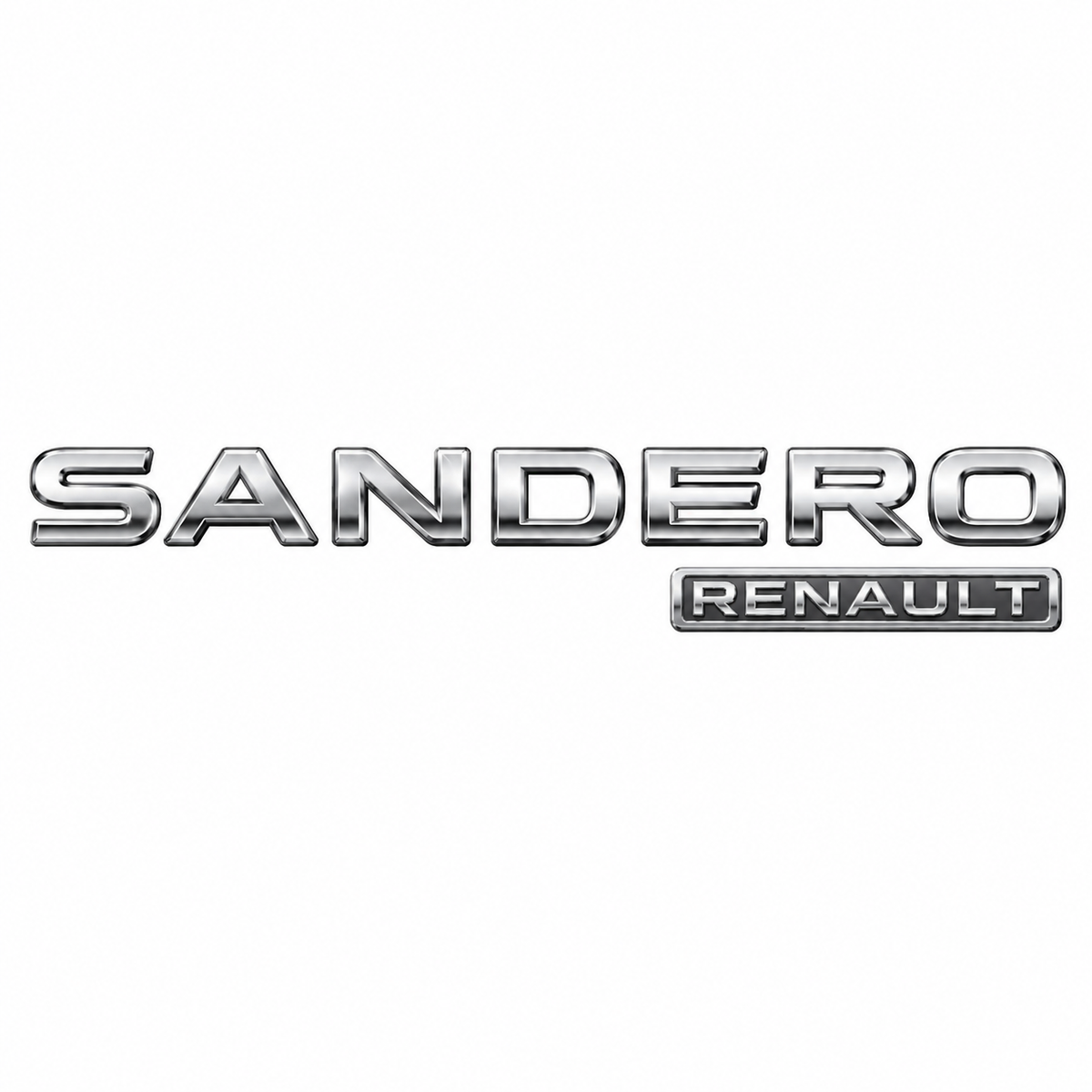 SANDERO by RENAULT Krom Bagaj Yazısı Dacia Uyumlu