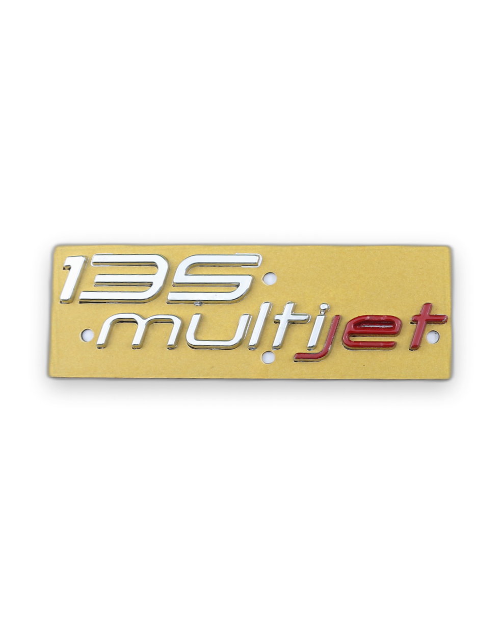 135 Multijet Krom Kırmızı Bagaj Yazısı Fiat Uyumlu