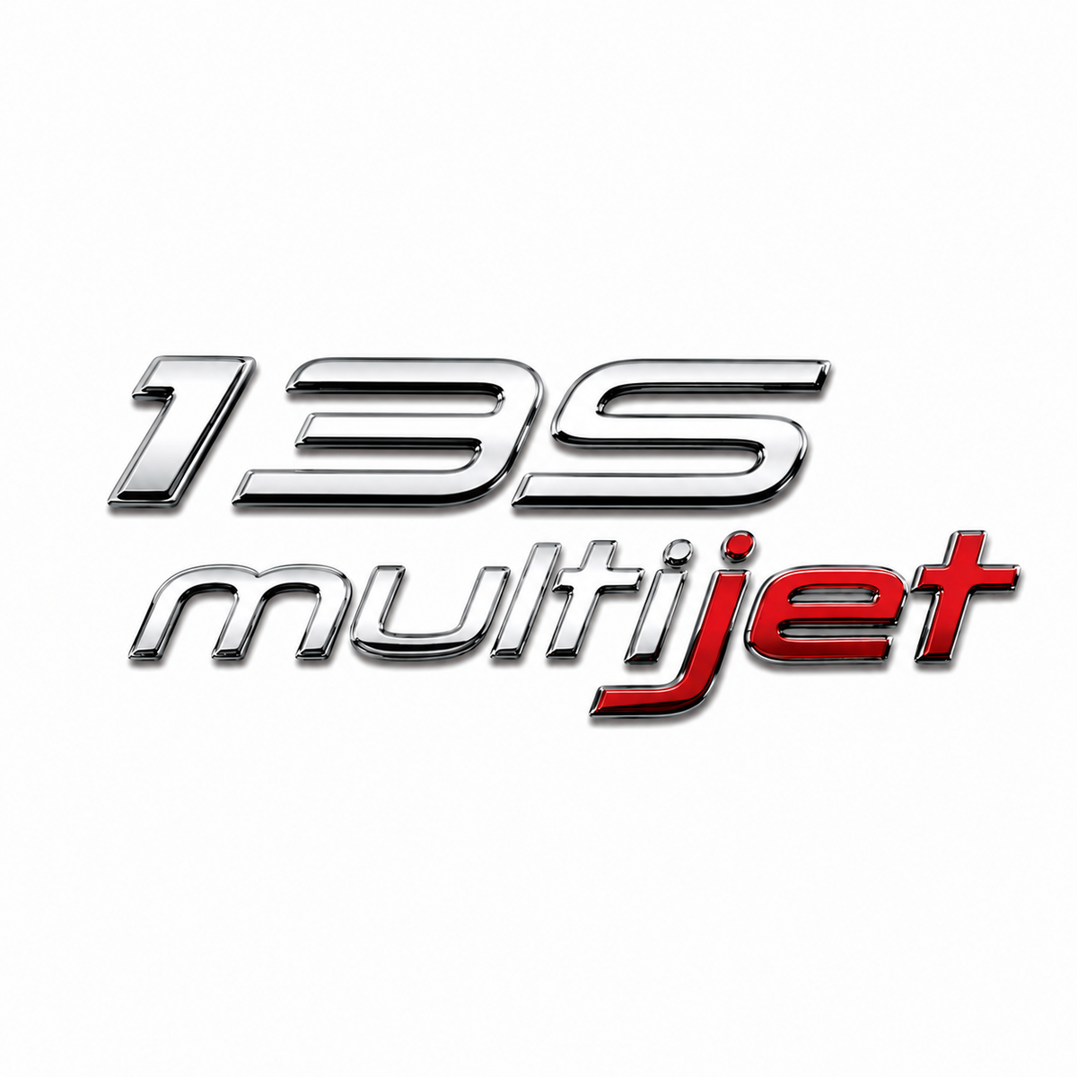 135 Multijet Krom Kırmızı Bagaj Yazısı Fiat Uyumlu