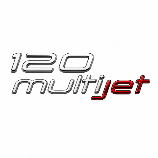 120 Multijet Krom Kırmızı Bagaj Yazısı Fiat Uyumlu
