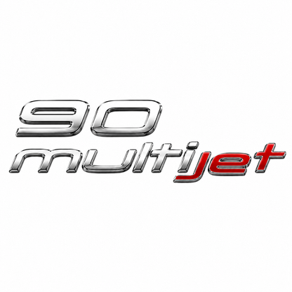 90 Multijet Krom Kırmızı Bagaj Yazısı Fiat Uyumlu