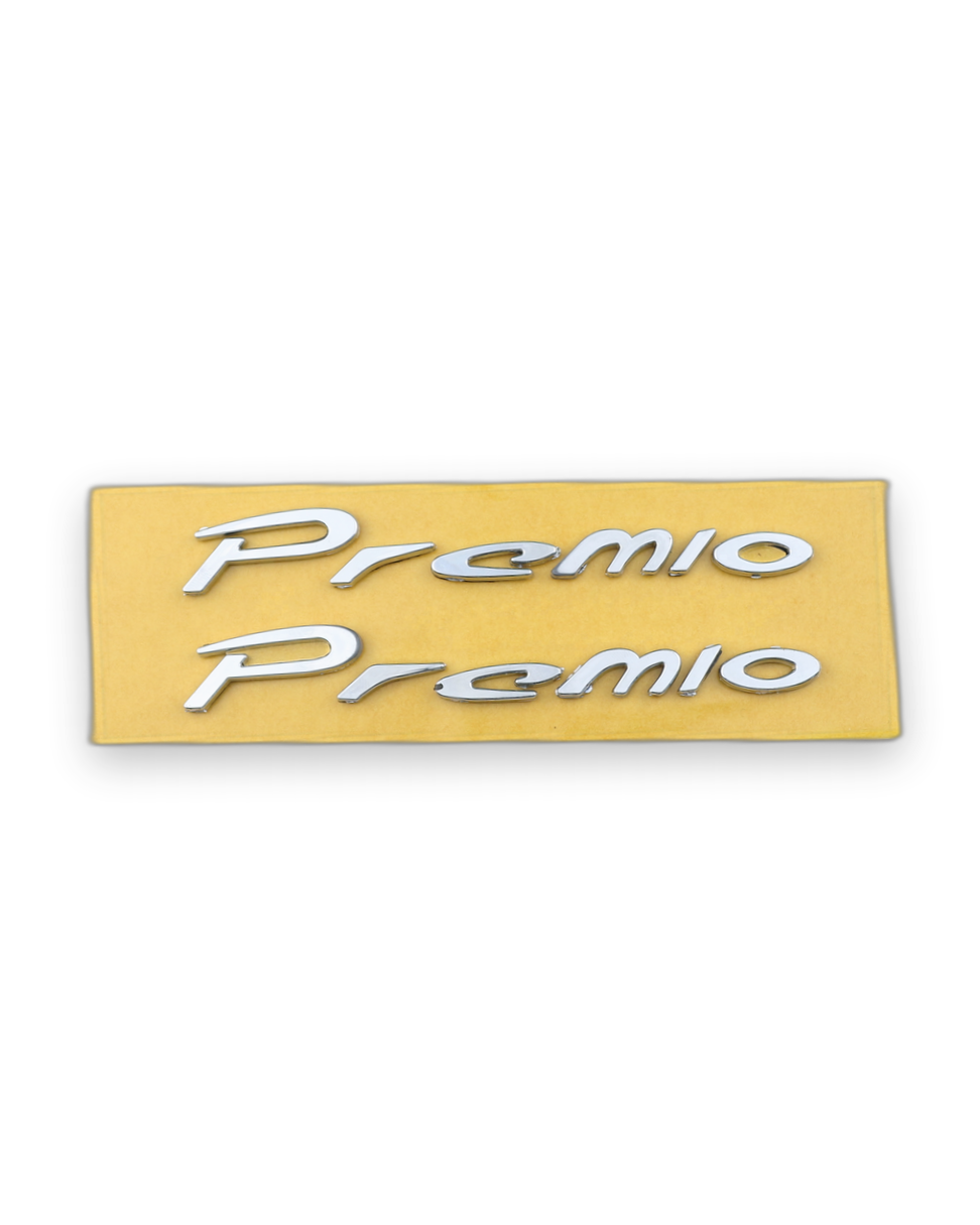 Premio Küçük, 2'li set Krom Çamurluk Yazısı Fiat Uyumlu