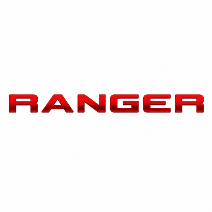 Ranger Kırmızı Bagaj Yazısı Ford Uyumlu