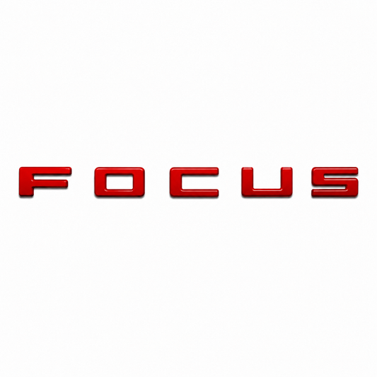 Focus Uzun Kırmızı Bagaj Yazısı Ford Uyumlu