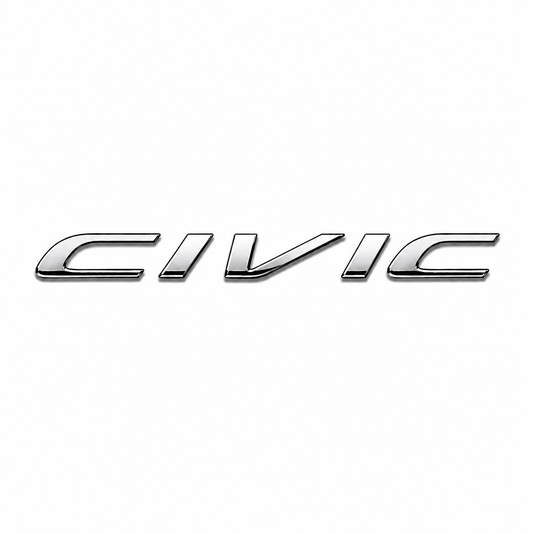 Civic 2012-2018 Krom Bagaj Yazısı Honda Uyumlu