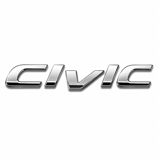 Civic 2007-2012 Krom Bagaj Yazısı Honda Uyumlu