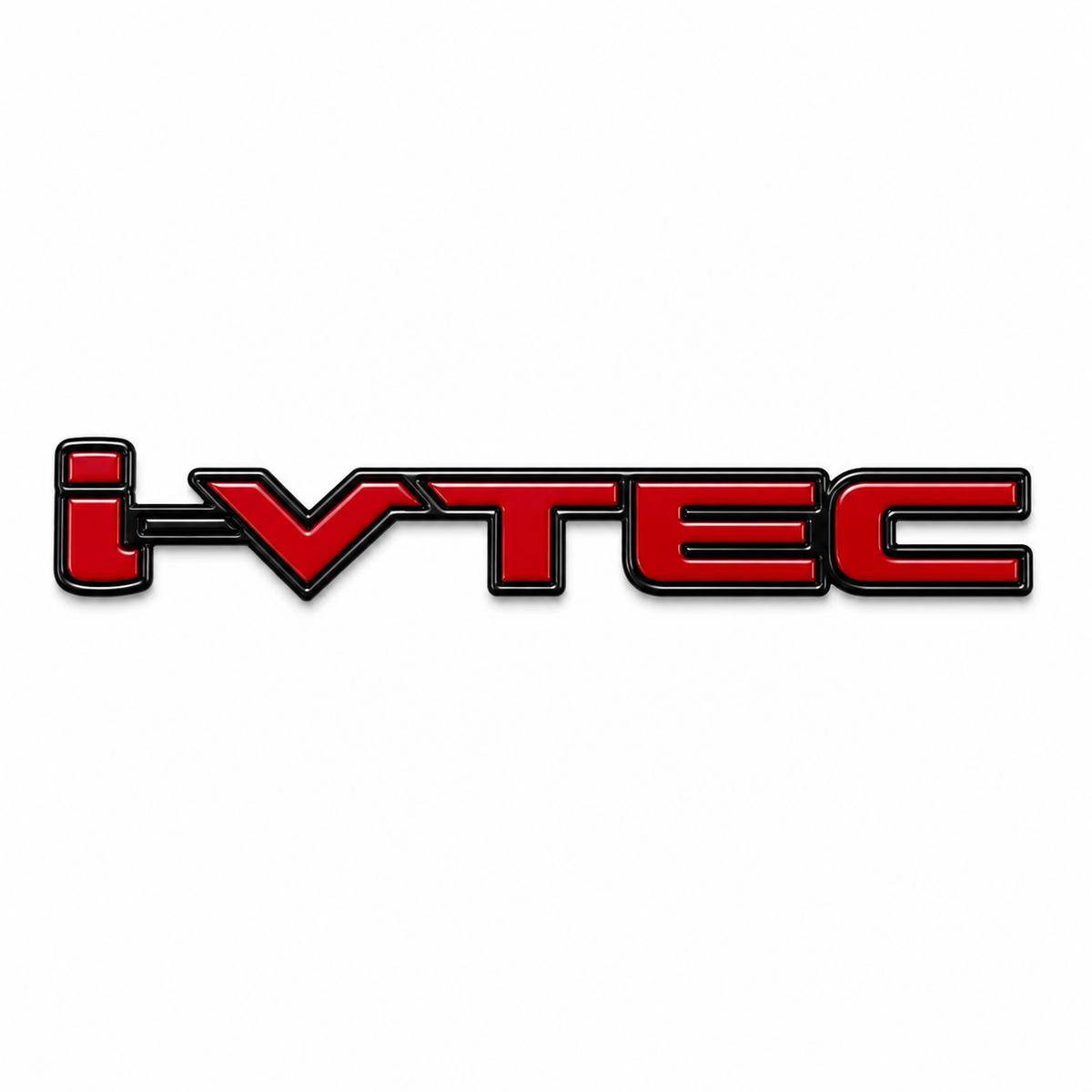 i-VTEC Siyah Kırmızı Bagaj Yazısı Honda Uyumlu