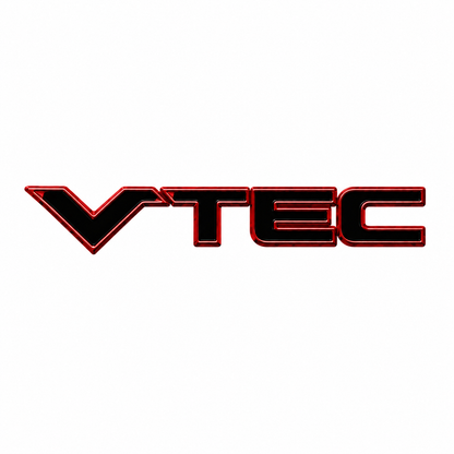 i-VTEC Siyah Kırmızı Bagaj Yazısı Honda Uyumlu