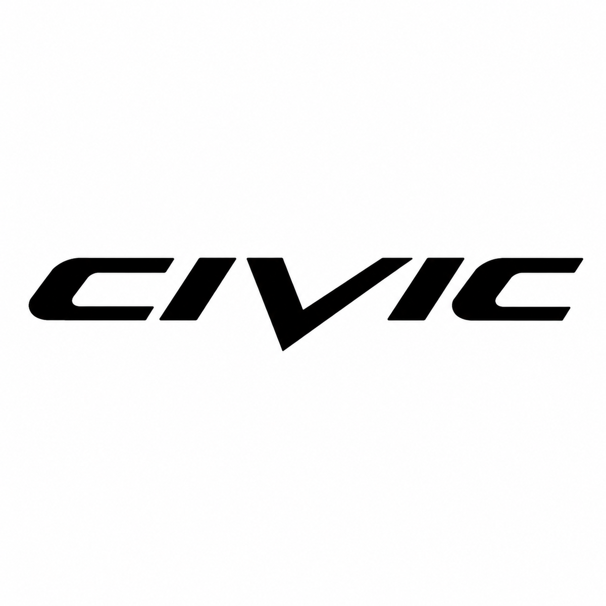 Civic Birleşik kısa yazı, 1996-2000 Siyah Bagaj Yazısı Honda Uyumlu