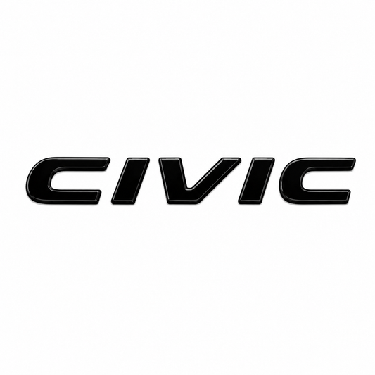 Civic Birleşik Uzun, 2007-2012 Siyah Bagaj Yazısı Honda Uyumlu