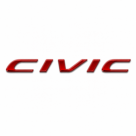 Civic Kırmızı Bagaj Yazısı Honda Uyumlu
