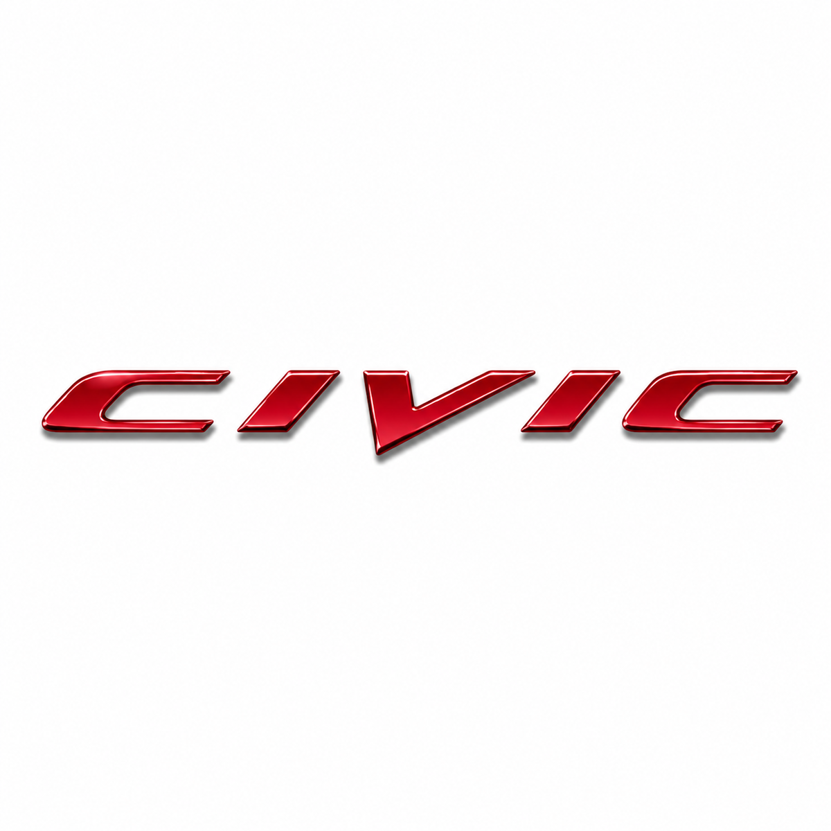 Civic 2007-2012 Kırmızı Bagaj Yazısı Honda Uyumlu