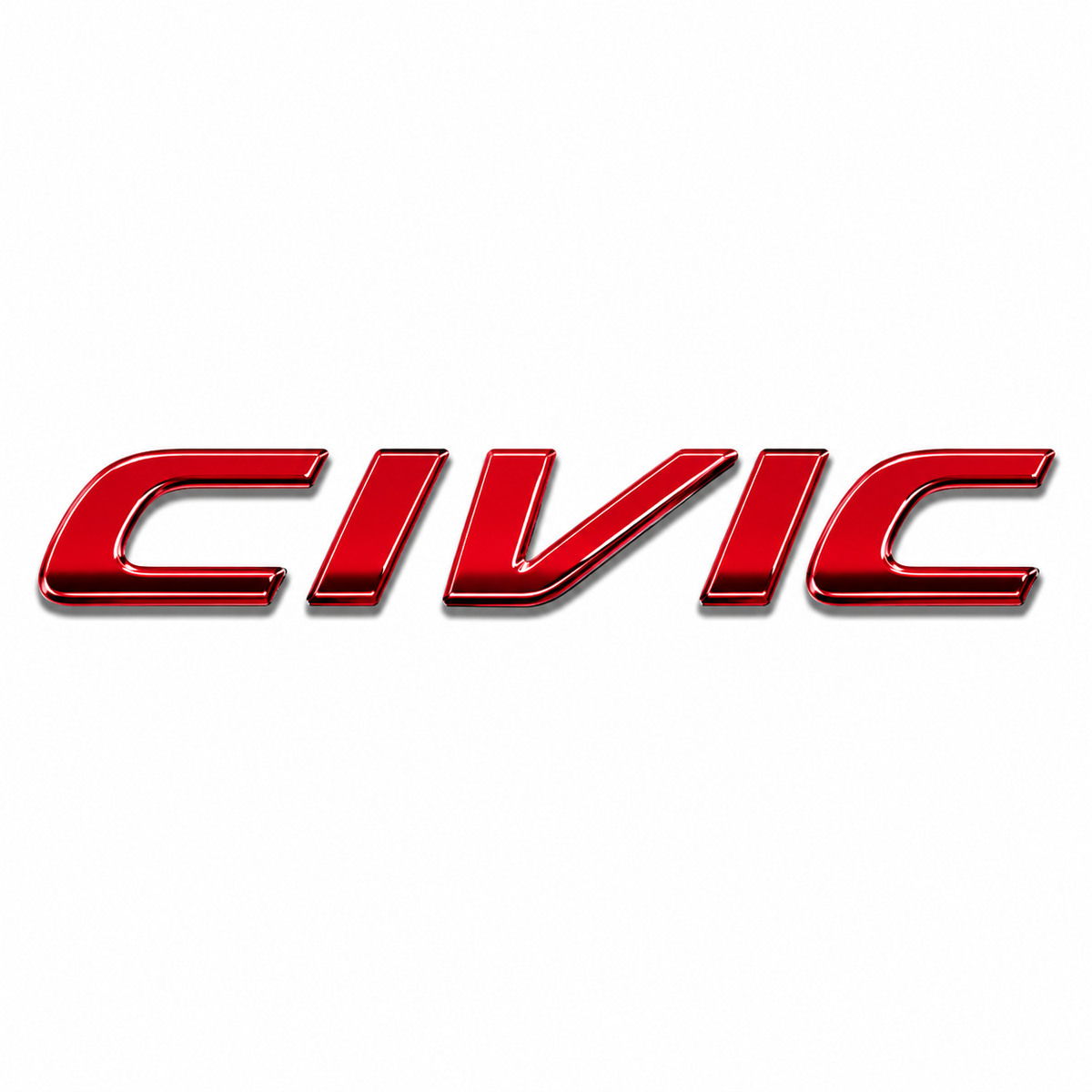 Civic 1996-2000 Kırmızı Bagaj Yazısı Honda Uyumlu