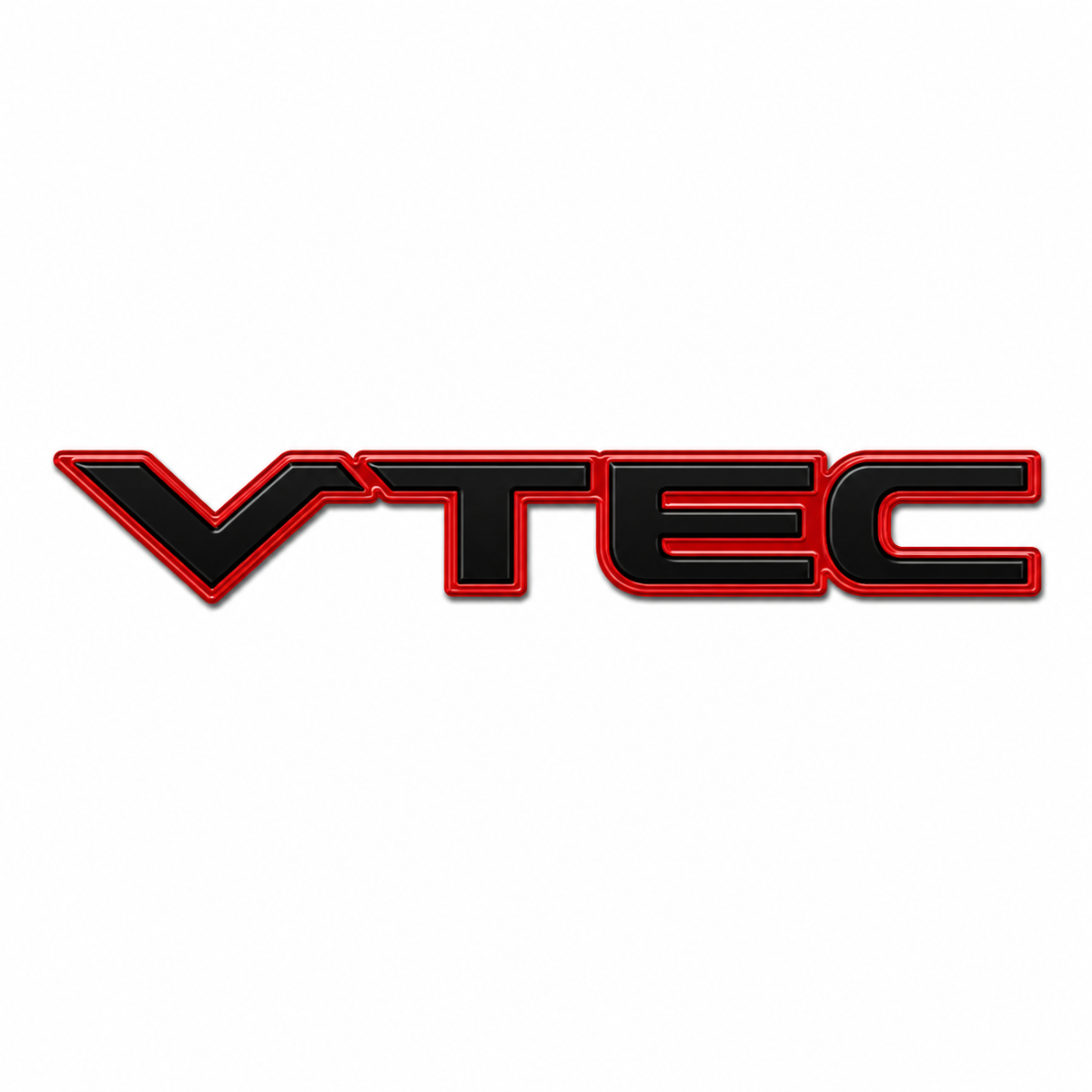 VTEC Siyah Kırmızı Bagaj Yazısı Honda Uyumlu