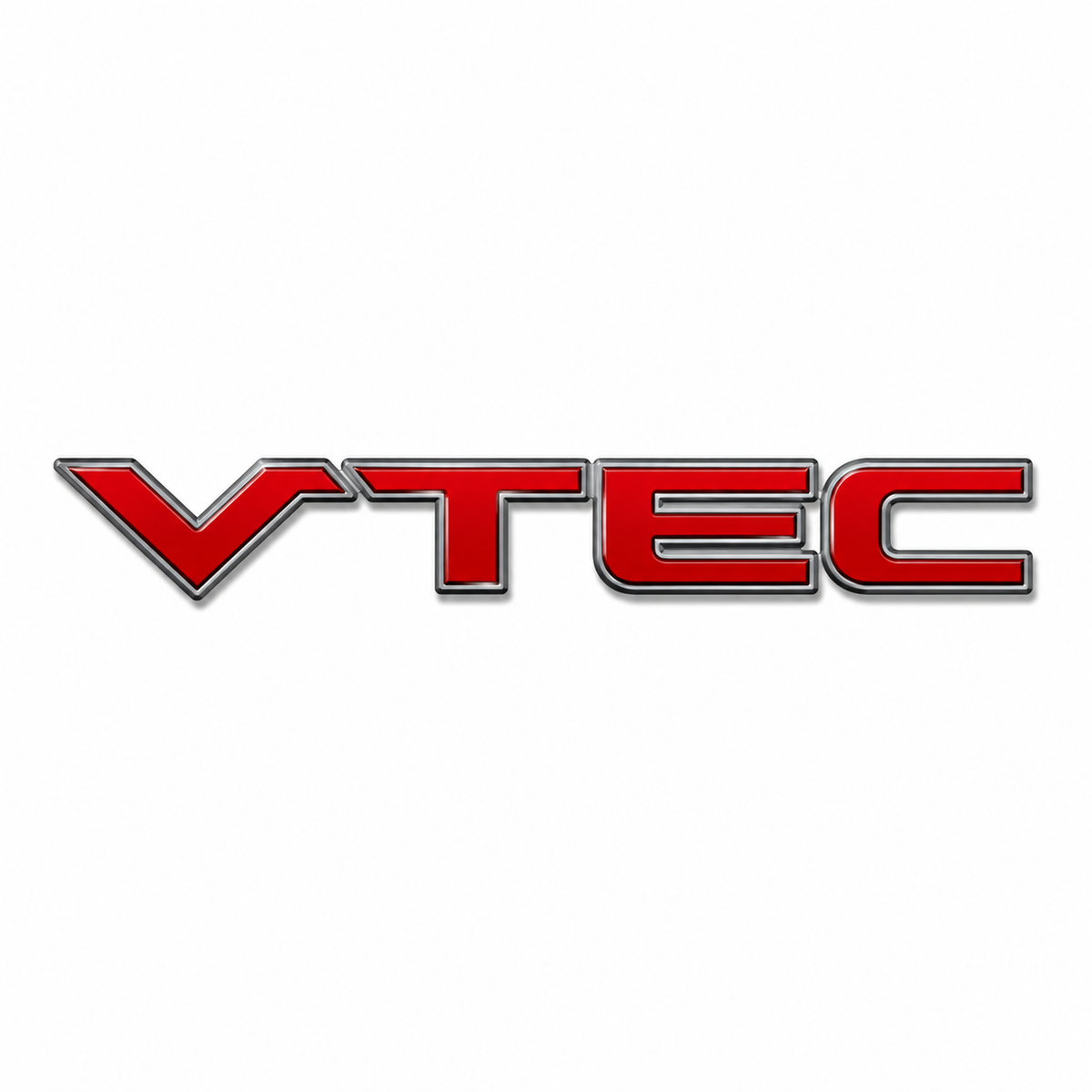 VTEC YAZI Krom Kırmızı Bagaj Yazısı Honda Uyumlu