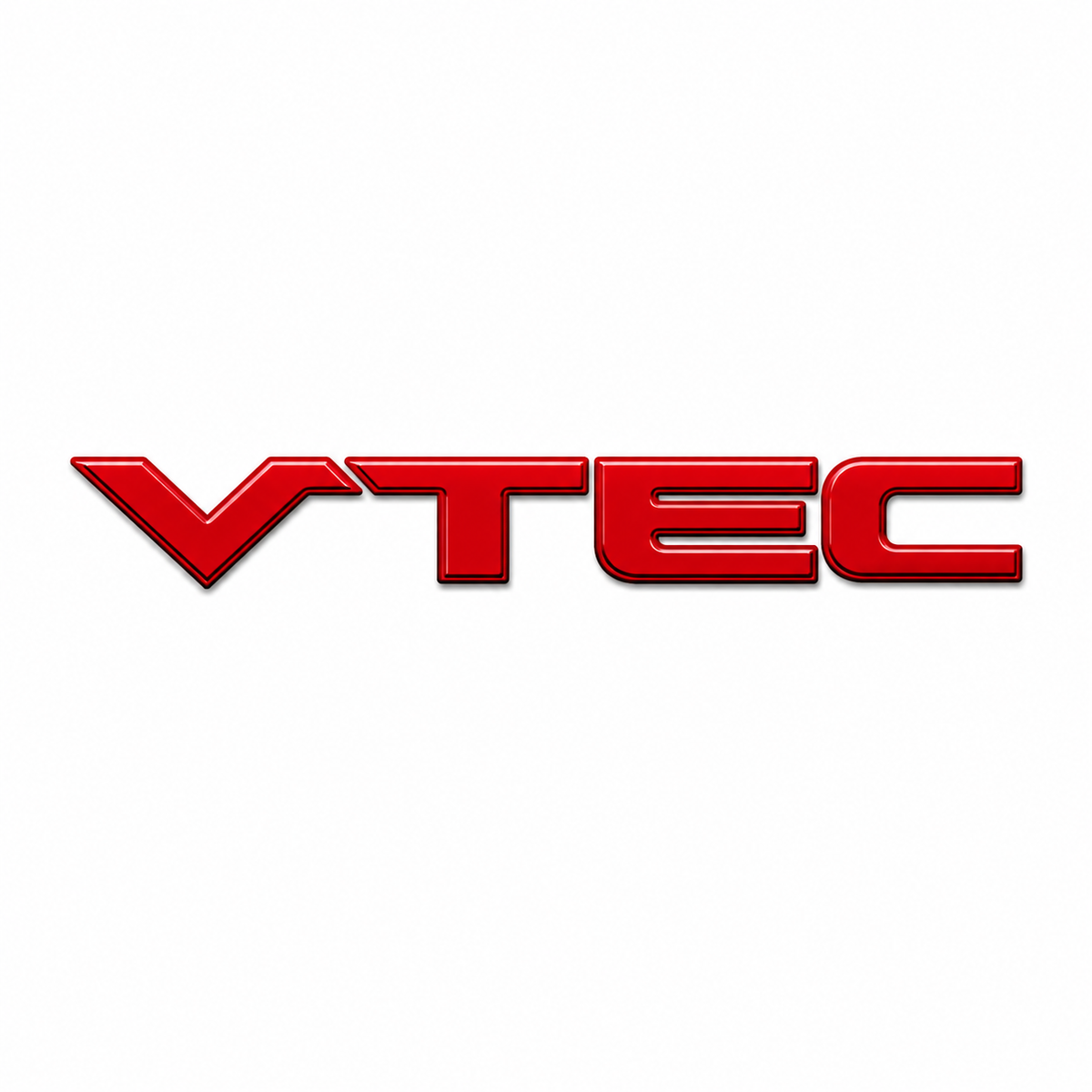 VTEC Kırmızı Bagaj Yazısı Honda Uyumlu