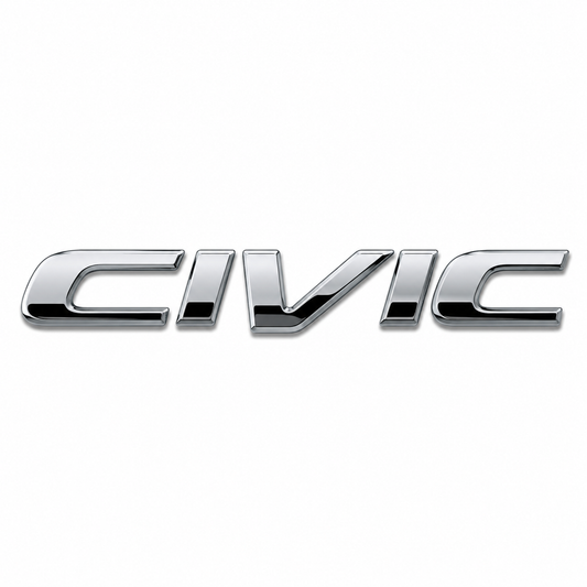 Civic Krom Bagaj Yazısı Honda Uyumlu
