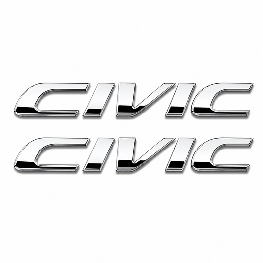 Civic Küçük Krom Çamurluk Yazısı Honda Uyumlu