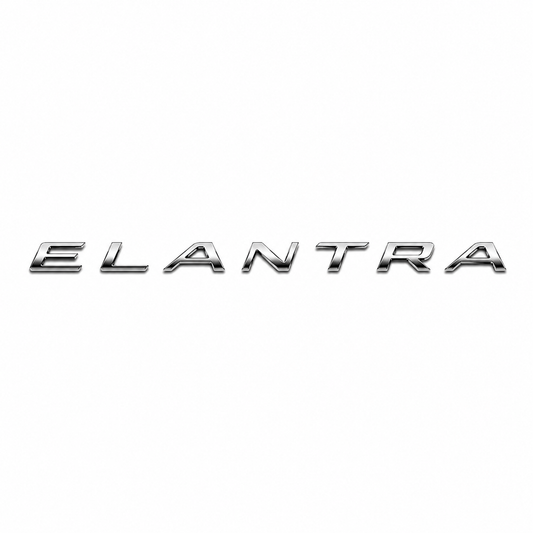 Elantra Krom Bagaj Yazısı Hyundai Uyumlu