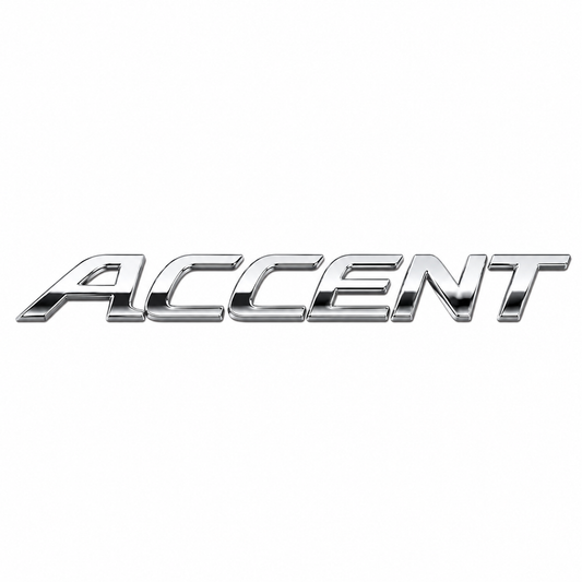 Accent 2011-2019 Krom Bagaj Yazısı Hyundai Uyumlu