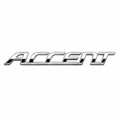 Accent 2006-2010 Krom Bagaj Yazısı Hyundai Uyumlu