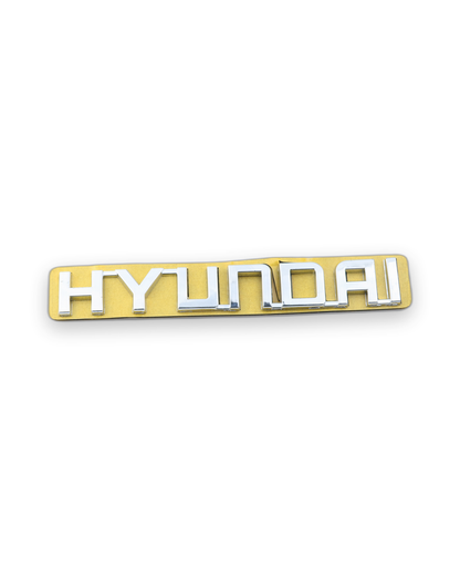 Hyundai Büyük, 2006-2010 Krom Bagaj Yazısı Hyundai Uyumlu