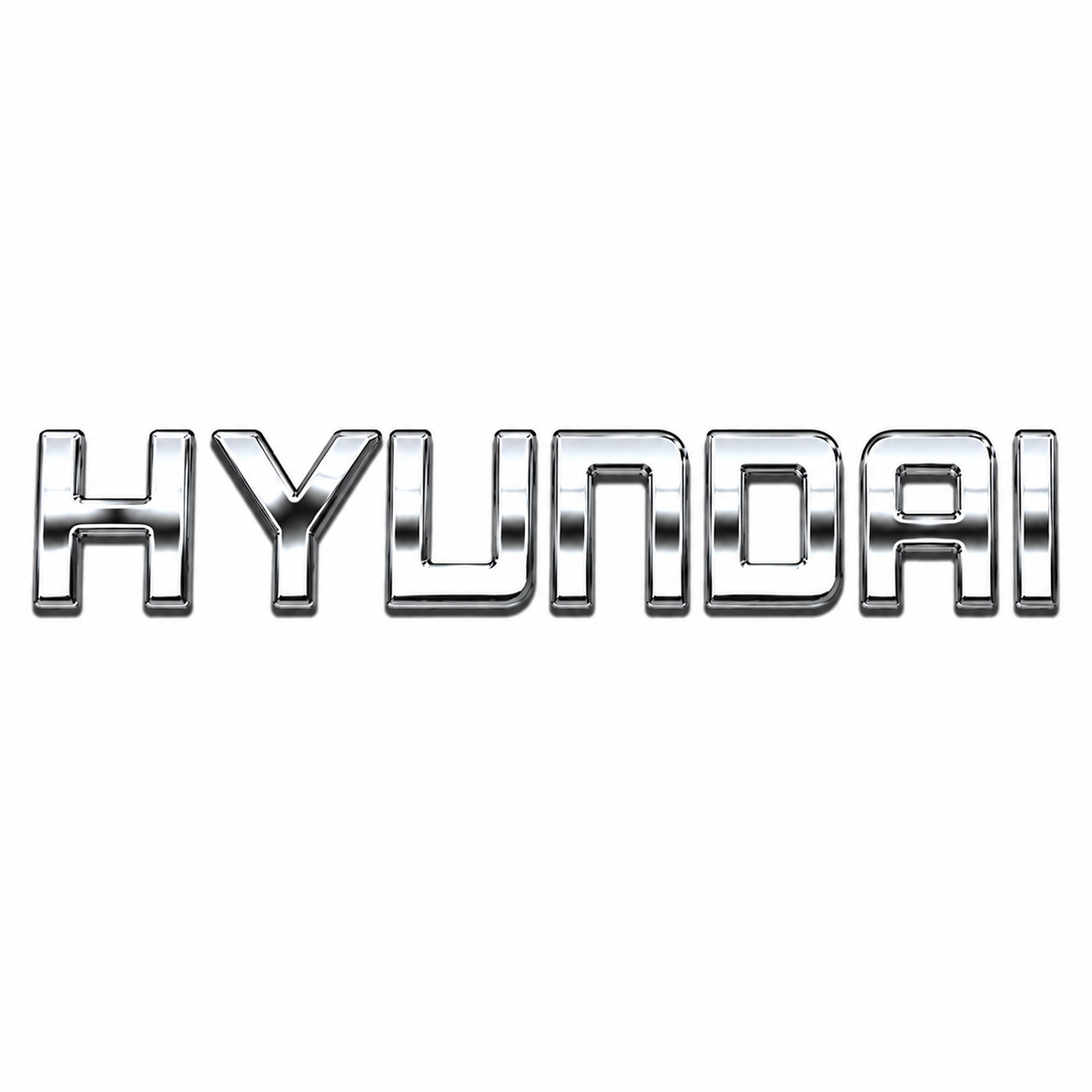 Hyundai Büyük, 2006-2010 Krom Bagaj Yazısı Hyundai Uyumlu