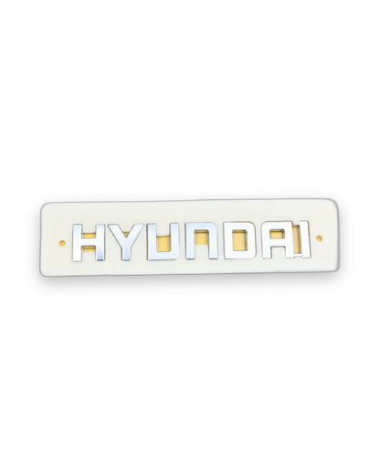 Hyundai Ölçü: 157x25 mm Krom Bagaj Yazısı Hyundai Uyumlu