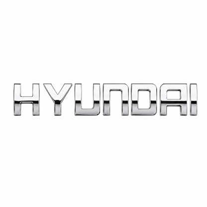 Hyundai Ölçü: 157x25 mm Krom Bagaj Yazısı Hyundai Uyumlu
