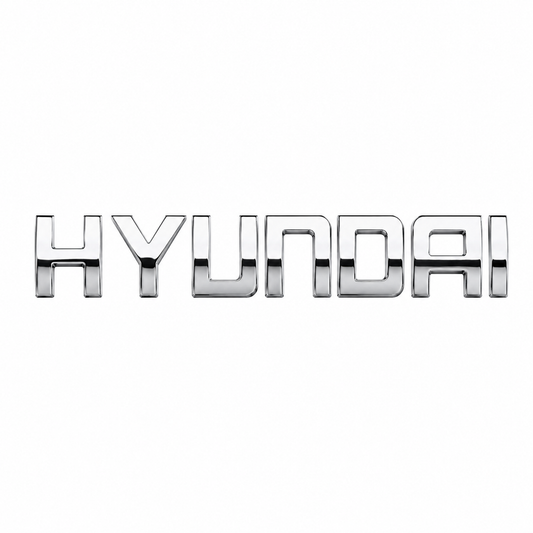 Hyundai Ölçü: 157x25 mm Krom Bagaj Yazısı Hyundai Uyumlu