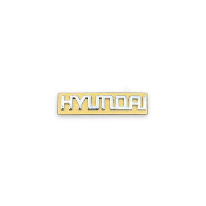Hyundai Küçük, 2004-2010 Krom Bagaj Yazısı Hyundai Uyumlu