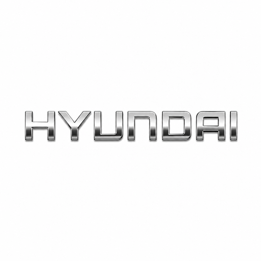 Hyundai Küçük, 2004-2010 Krom Bagaj Yazısı Hyundai Uyumlu