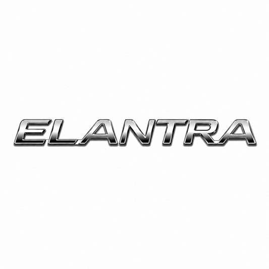Elantra 2003-2006 Krom Bagaj Yazısı Hyundai Uyumlu