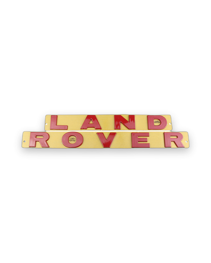 Land Rover Kırmızı Bagaj Yazısı Land-Range Uyumlu