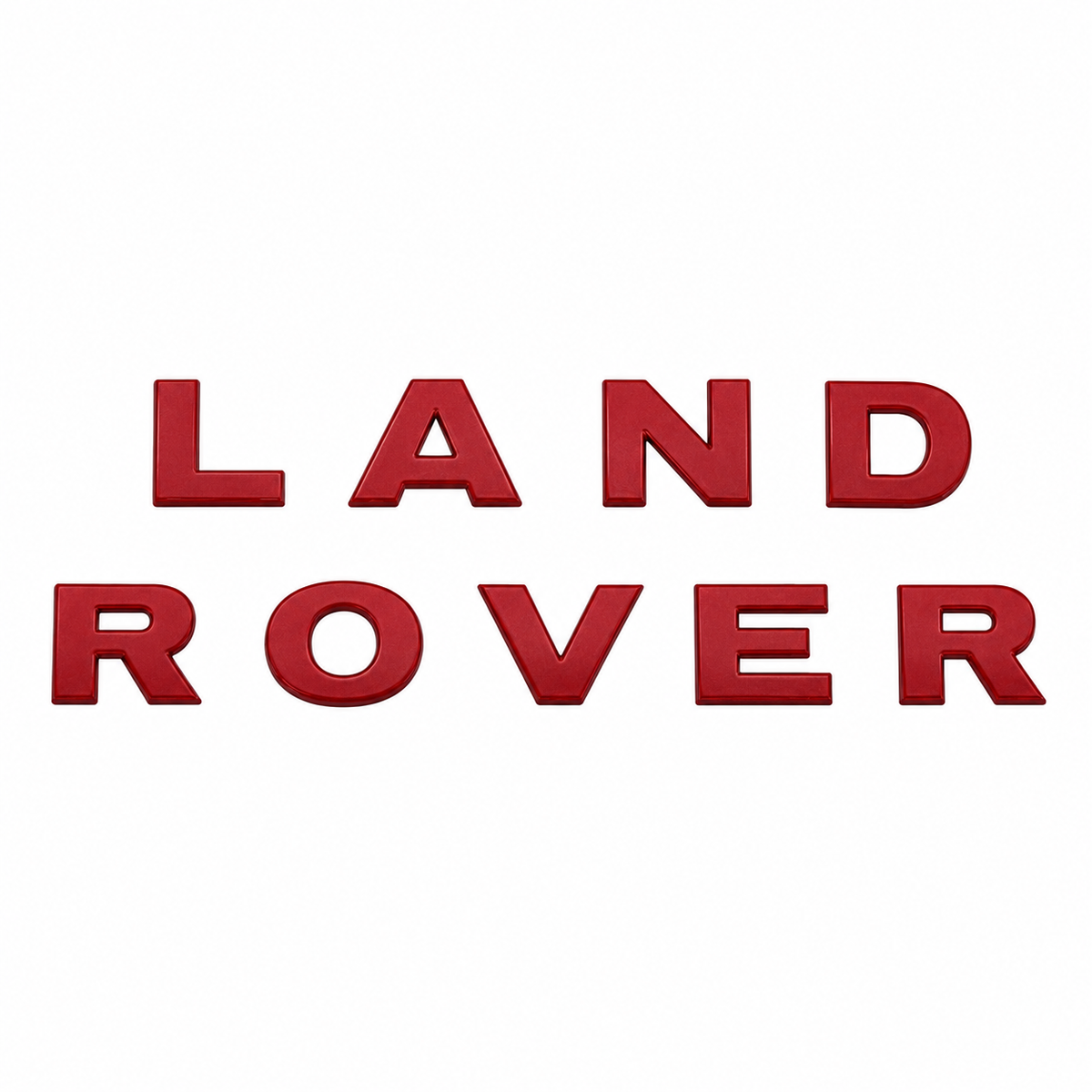Land Rover Kırmızı Bagaj Yazısı Land-Range Uyumlu