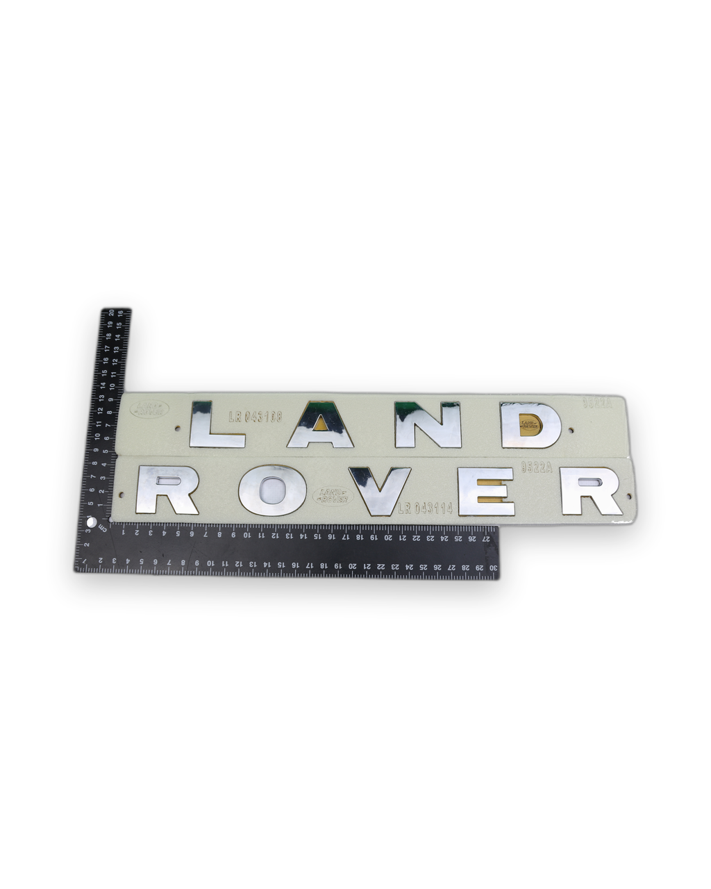 Land Rover Krom renk, 720x35 ölçü Krom Bagaj Yazısı Land-Range Uyumlu