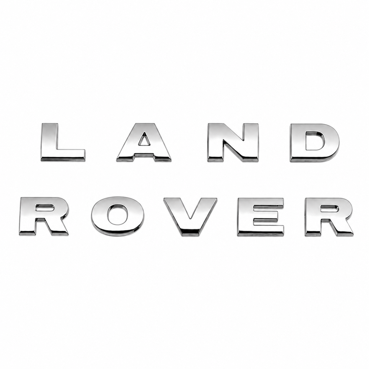 Land Rover Krom renk, 720x35 ölçü Krom Bagaj Yazısı Land-Range Uyumlu