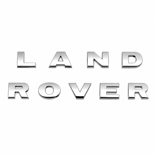 Land Rover Krom renk, 720x35 ölçü Krom Bagaj Yazısı Land-Range Uyumlu