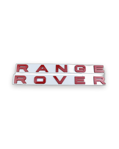 Range Rover Kırmızı Bagaj Yazısı Land-Range Uyumlu
