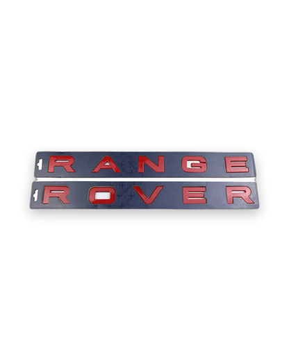 Range Rover Kırmızı Bagaj Yazısı Land-Range Uyumlu