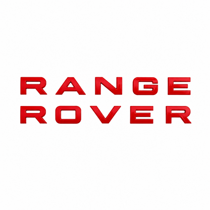Range Rover Kırmızı Bagaj Yazısı Land-Range Uyumlu