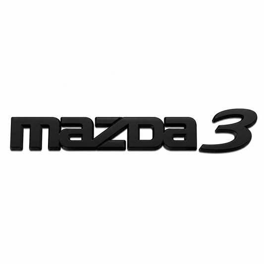 Mazda 3 Siyah Bagaj Yazısı Mazda Uyumlu